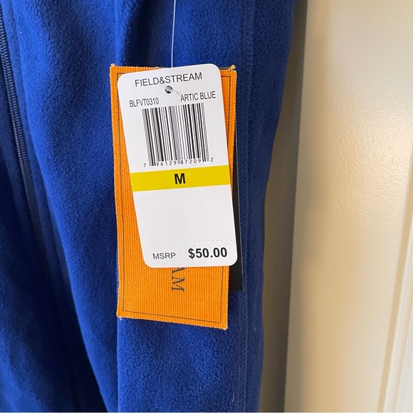 Field & Stream Arctic Blue Zip Up Fleece Vest - Picture 3 of 7